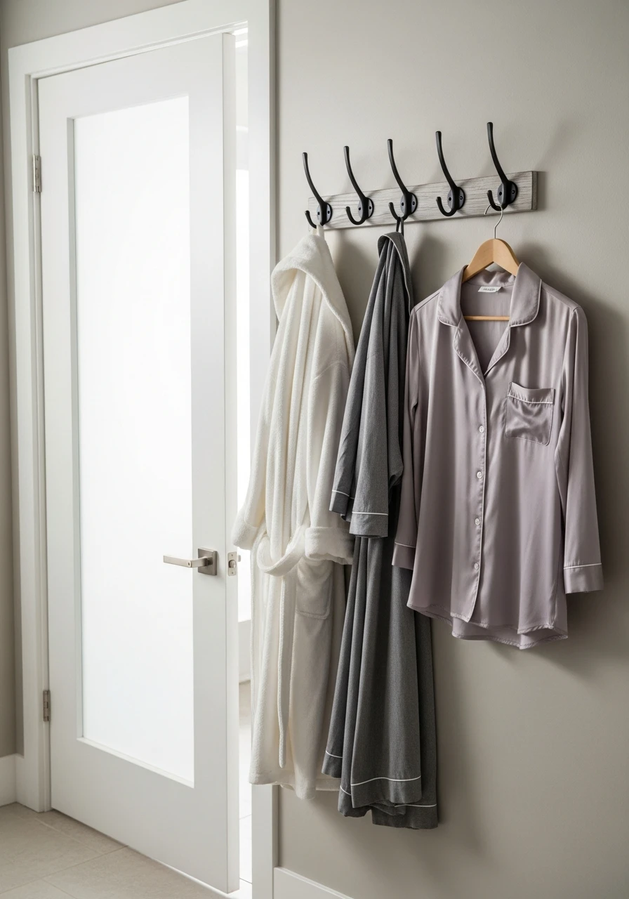 Extra Wall Hooks - 50 Genius Bathroom Storage Ideas That Look Expensive