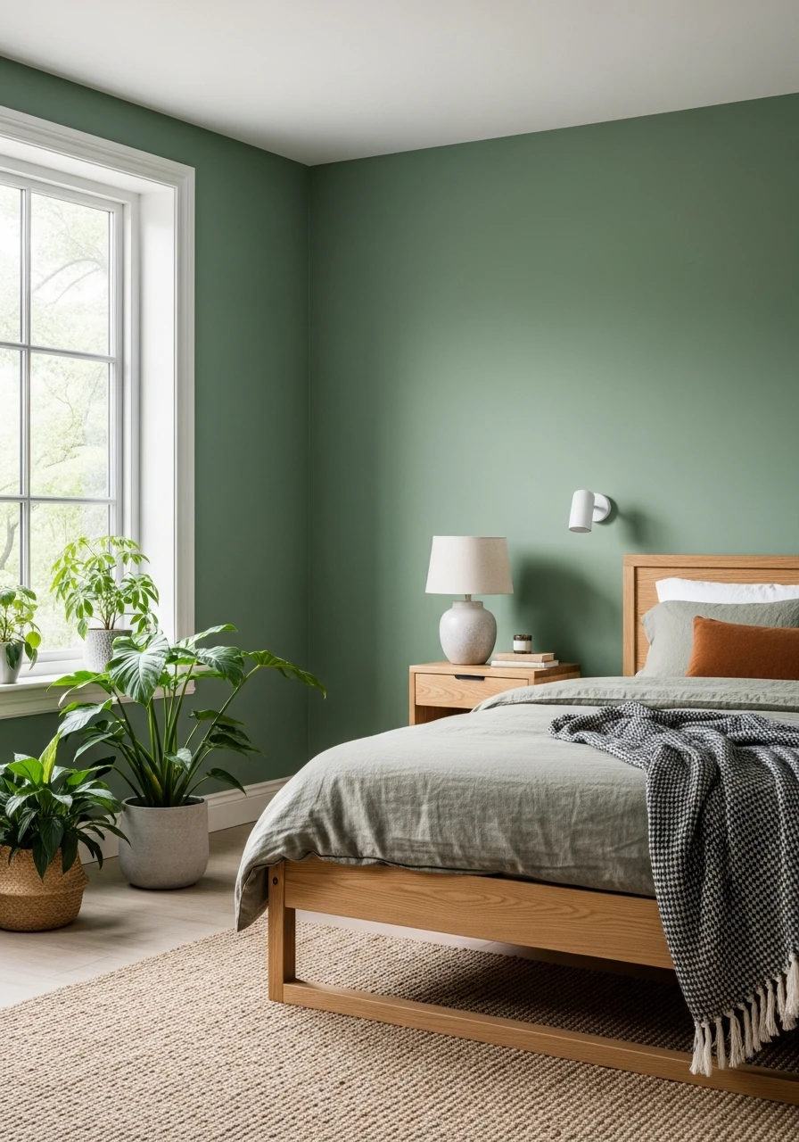 Soft Fern Botanical Bedroom Color