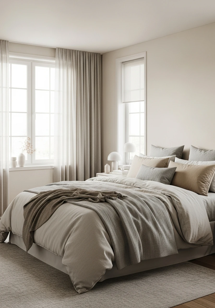 Warm Ivory Soft Bedroom Style