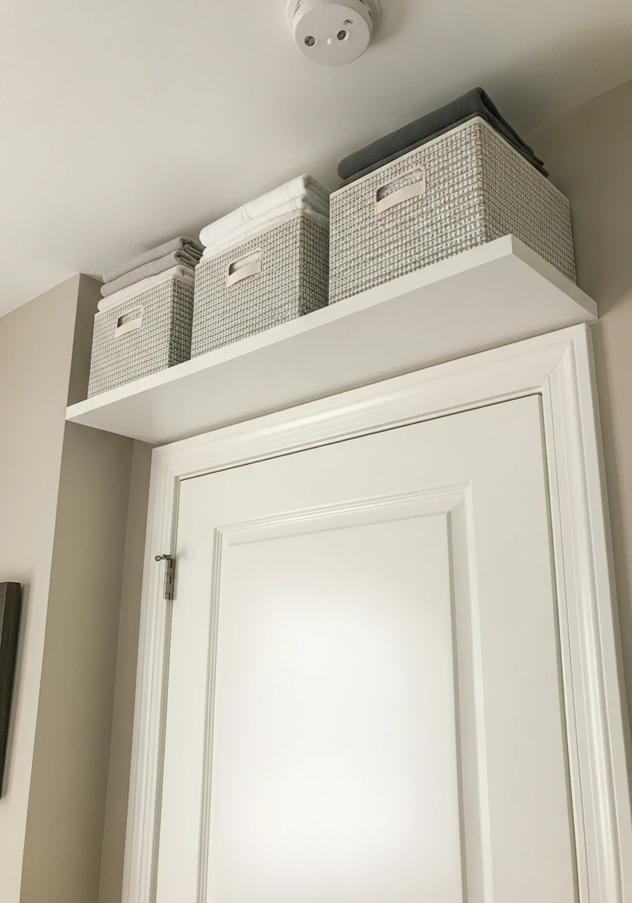 Above Door Shelf - 50 Brilliant Bedroom Storage Ideas to Get That High-End Look (Without the Clutter)