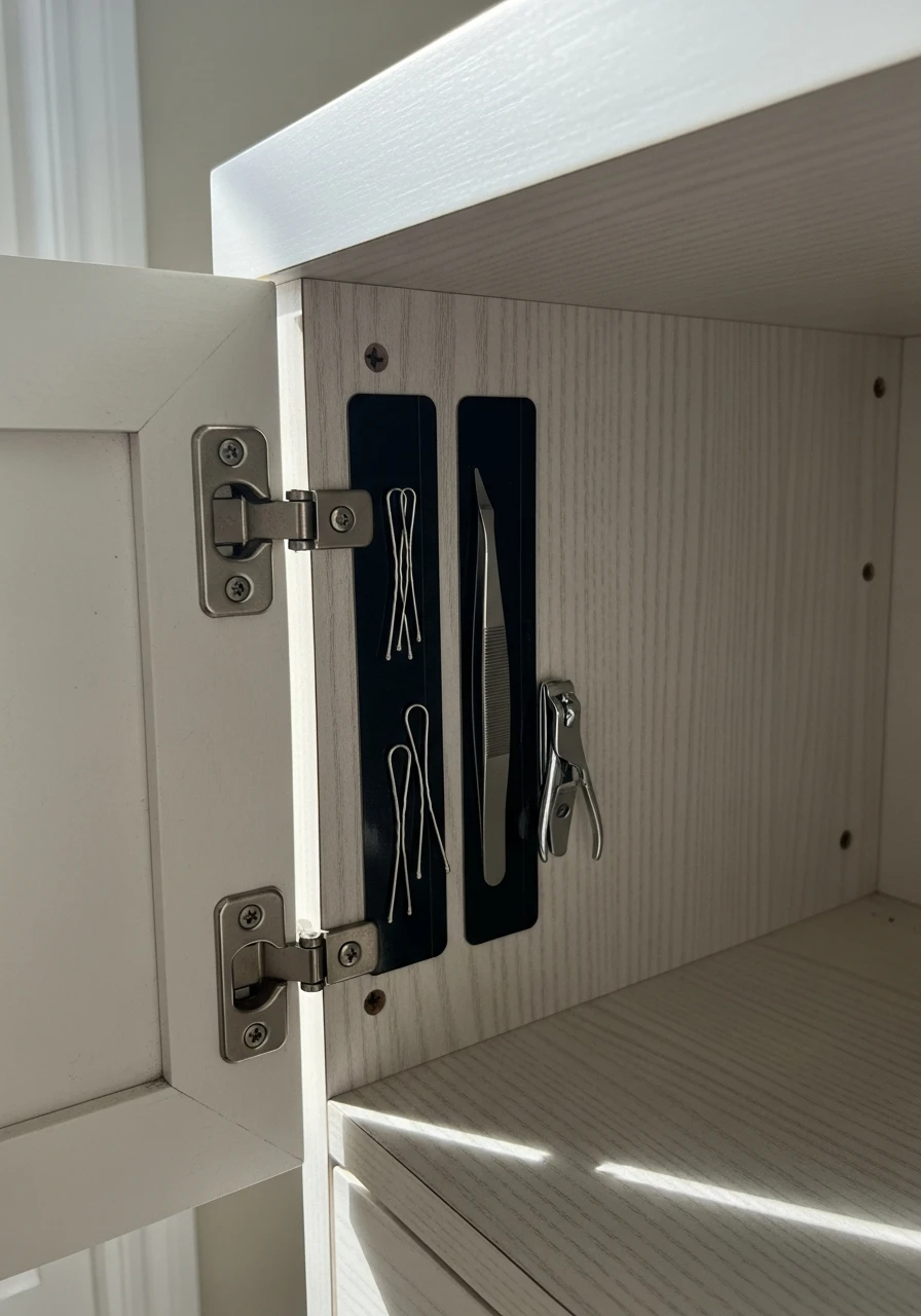 Magnetic Storage Strips - 50 Brilliant Bedroom Storage Ideas to Get That High-End Look (Without the Clutter)