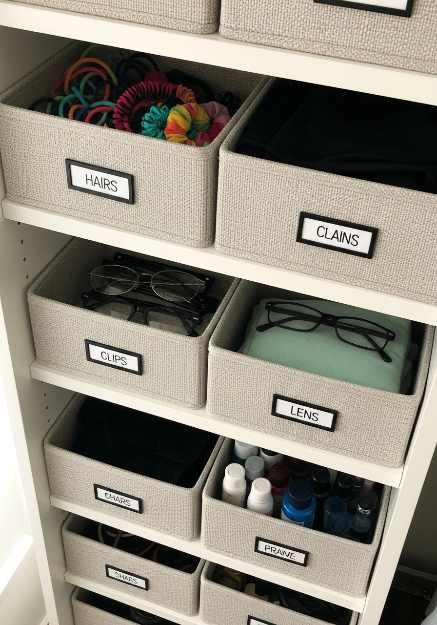 Mini Bins for Closet - 50 Brilliant Bedroom Storage Ideas to Get That High-End Look (Without the Clutter)