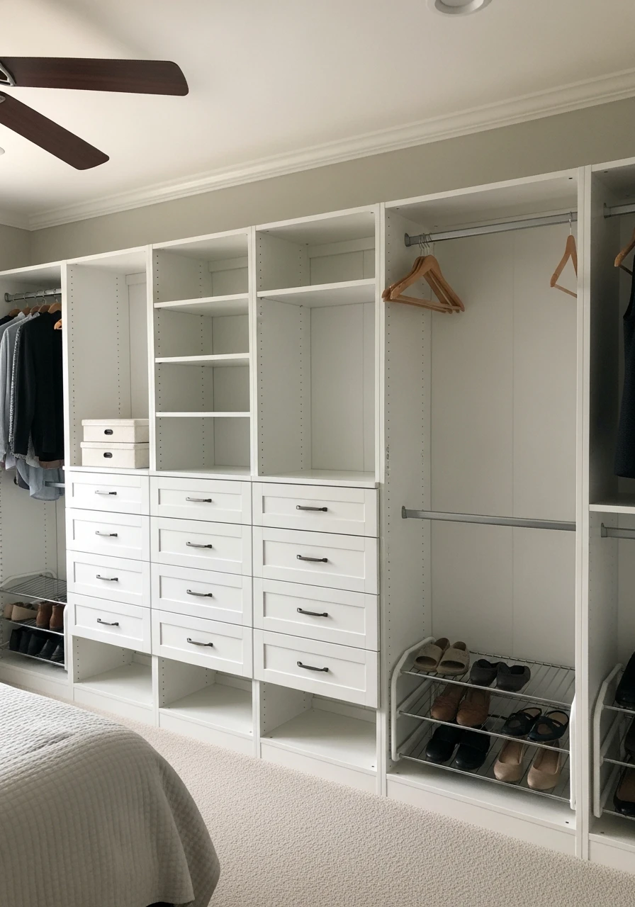 Custom Closet System Kit - 50 Brilliant Bedroom Storage Ideas to Get That High-End Look (Without the Clutter)