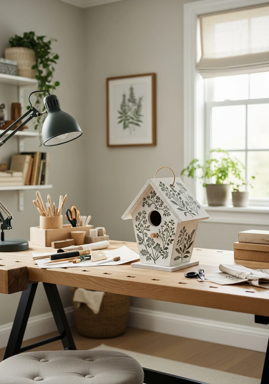 Stenciled Botanical Designs