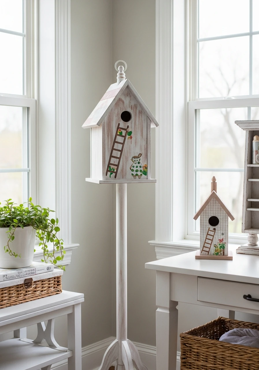 Birdhouse with a Little Ladder