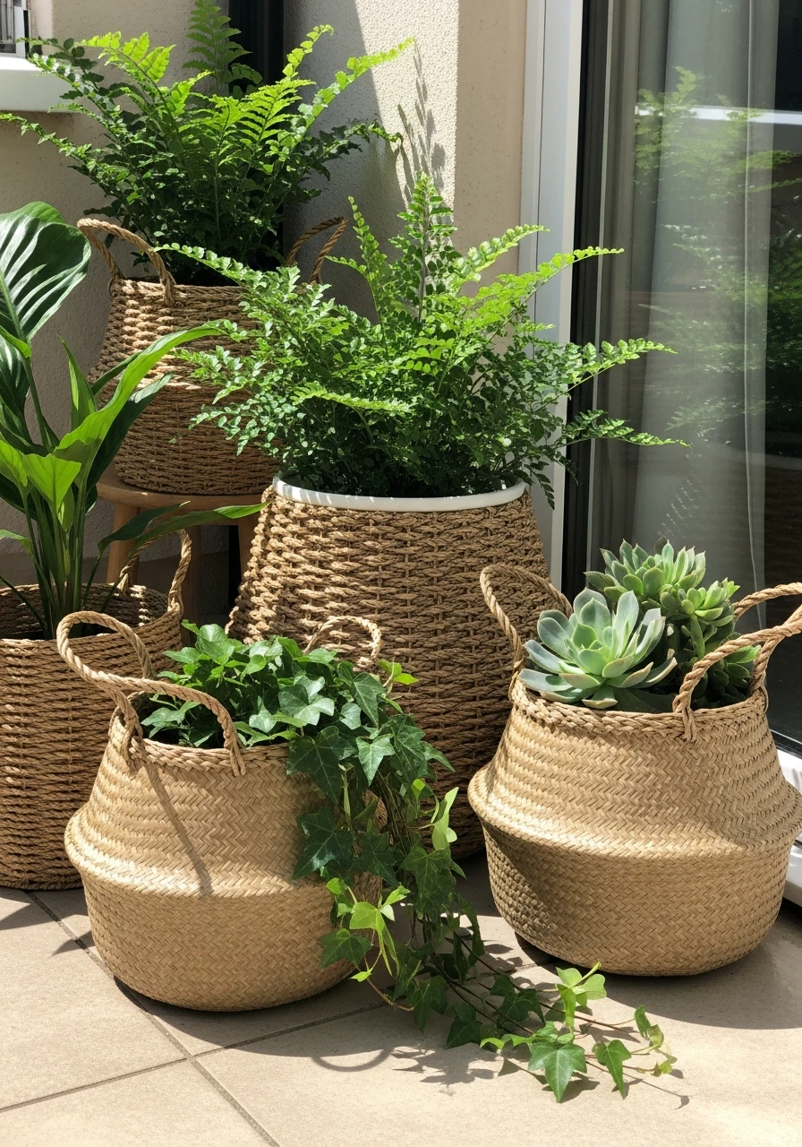 Woven Basket Planters - Your Ultimate Guide to Boho Garden Ideas for a Dreamy Outdoor Space