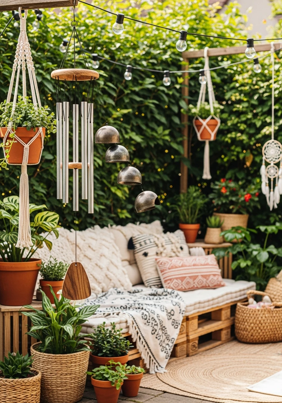 Decorative Wind Chimes - Your Ultimate Guide to Boho Garden Ideas for a Dreamy Outdoor Space