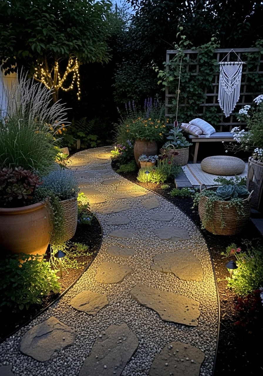 Pathway Ground Lighting - Your Ultimate Guide to Boho Garden Ideas for a Dreamy Outdoor Space