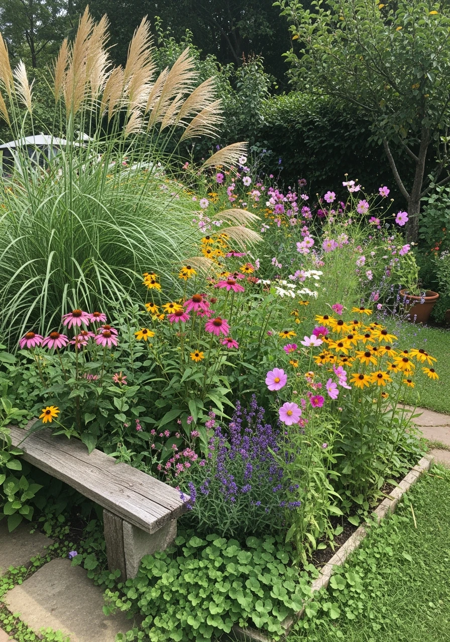 Wild Grasses & Flowers - Your Ultimate Guide to Boho Garden Ideas for a Dreamy Outdoor Space