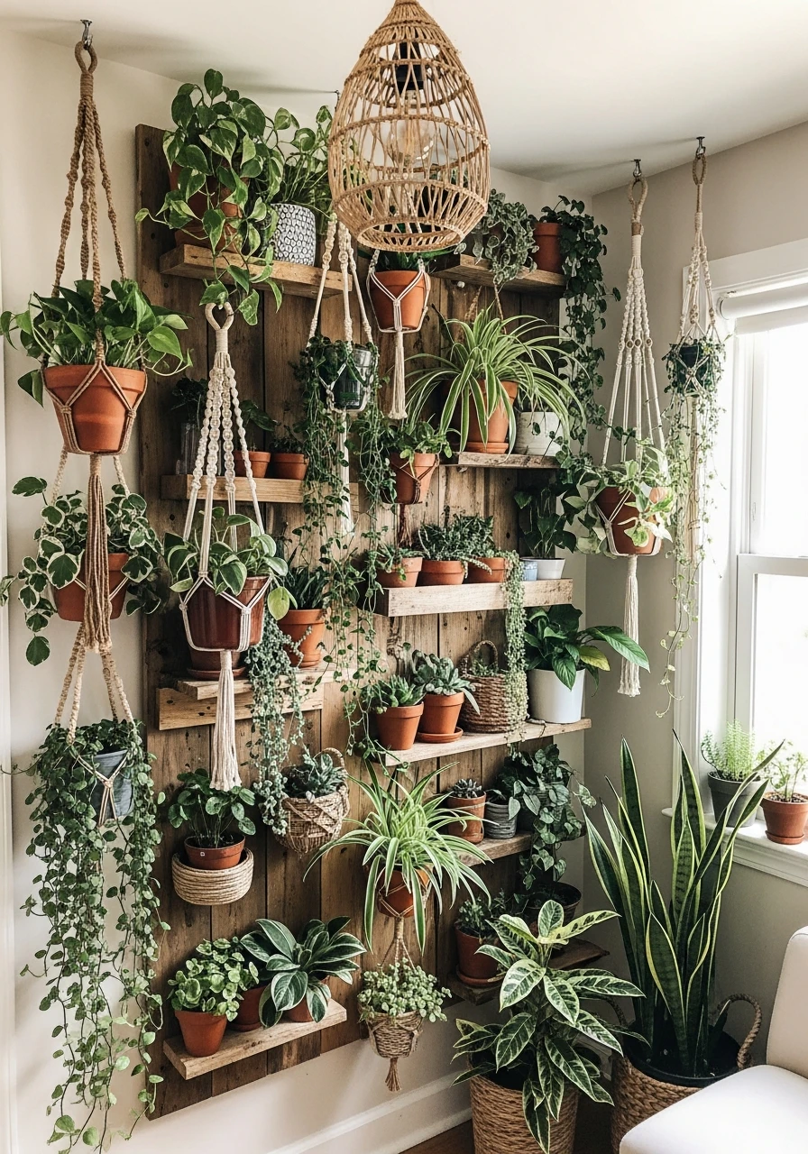 Vertical Plant Wall - Your Ultimate Guide to Boho Garden Ideas for a Dreamy Outdoor Space