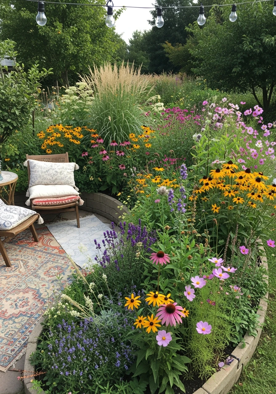 Curved Flower Beds - Your Ultimate Guide to Boho Garden Ideas for a Dreamy Outdoor Space