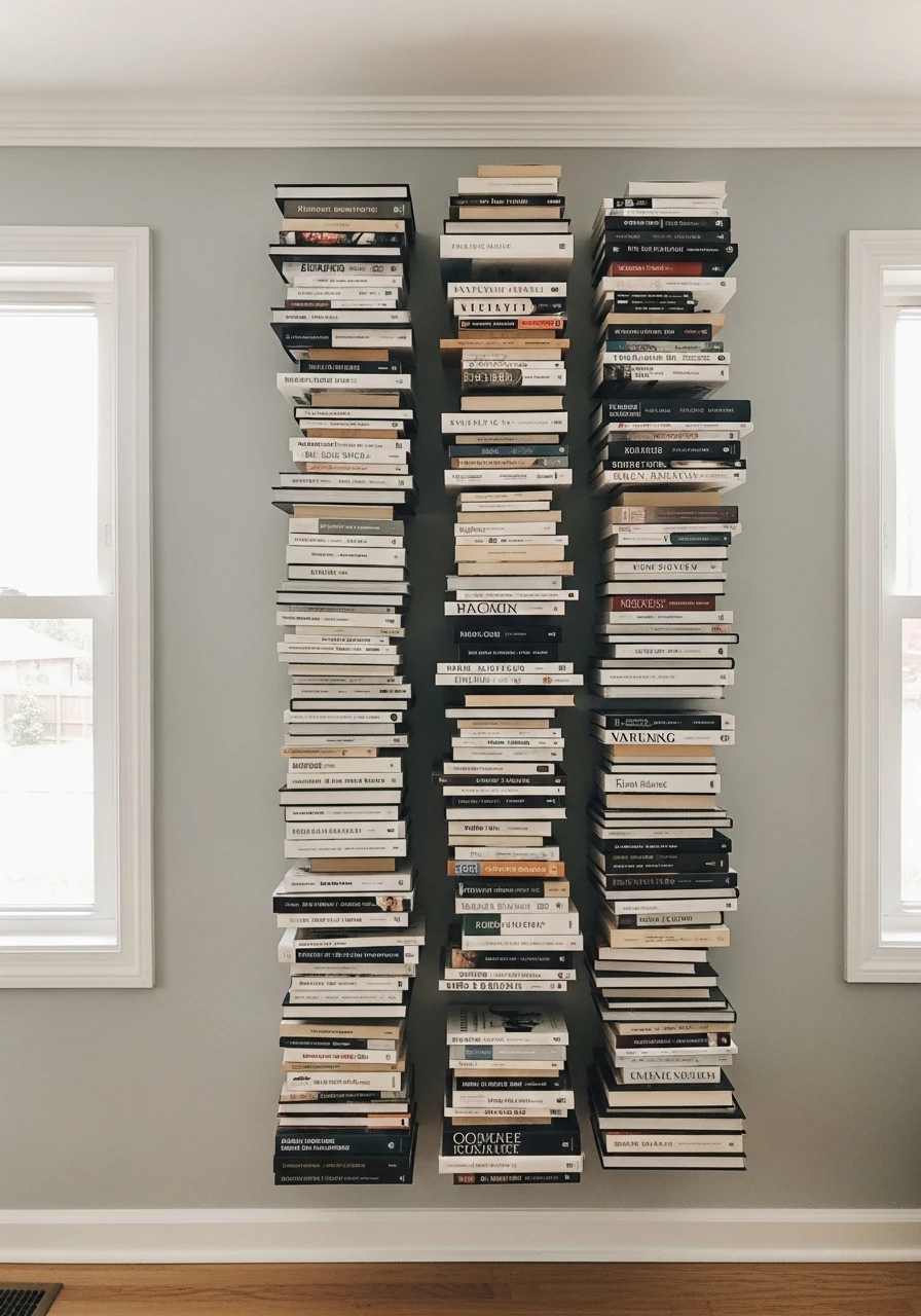 Use Invisible Shelves - 45 Genius Book Storage Ideas for a Tidy, High-End Look
