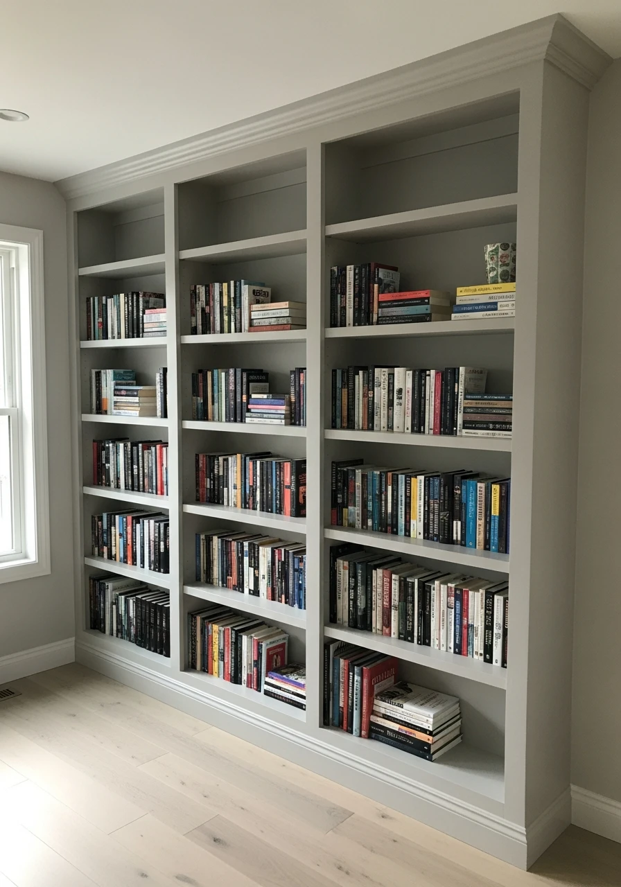 Fake Built-in Shelves - 45 Genius Book Storage Ideas for a Tidy, High-End Look