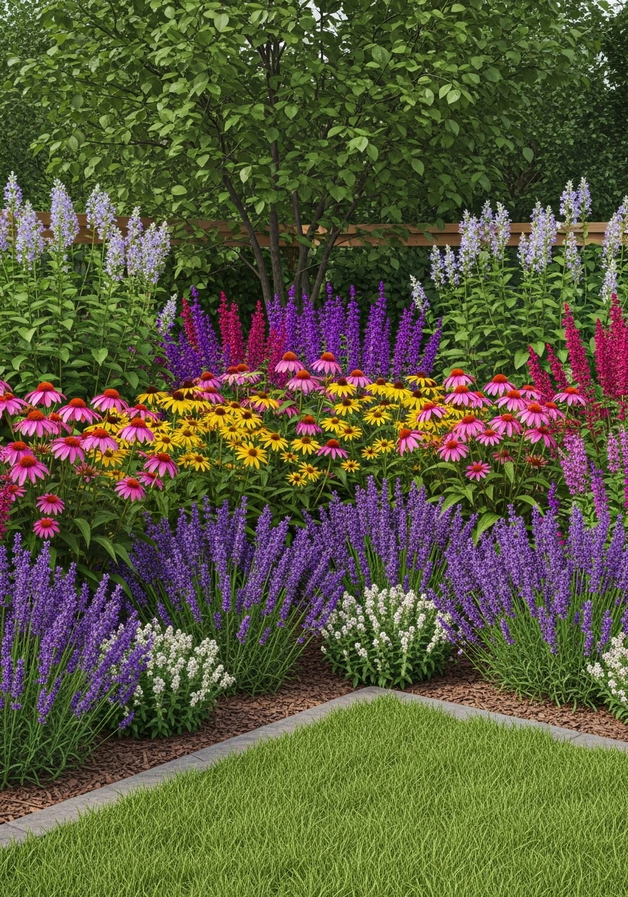 Butterfly and Pollinator Friendly Corner Garden