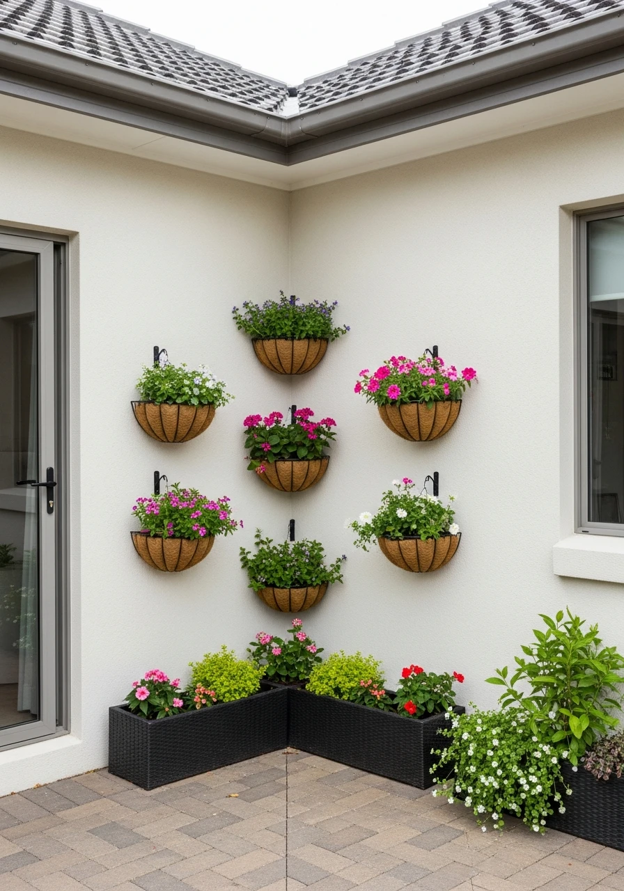 Hanging Basket Vertical Corner Garden