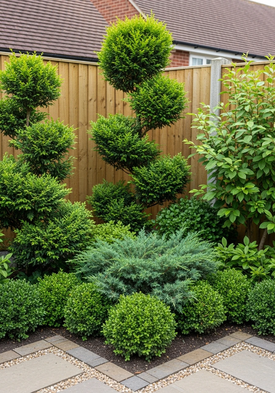 Evergreen Corner Garden