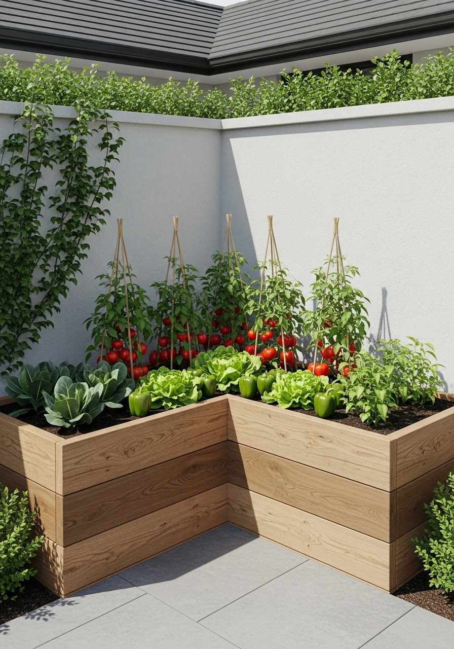 Corner Vegetable Patch Garden