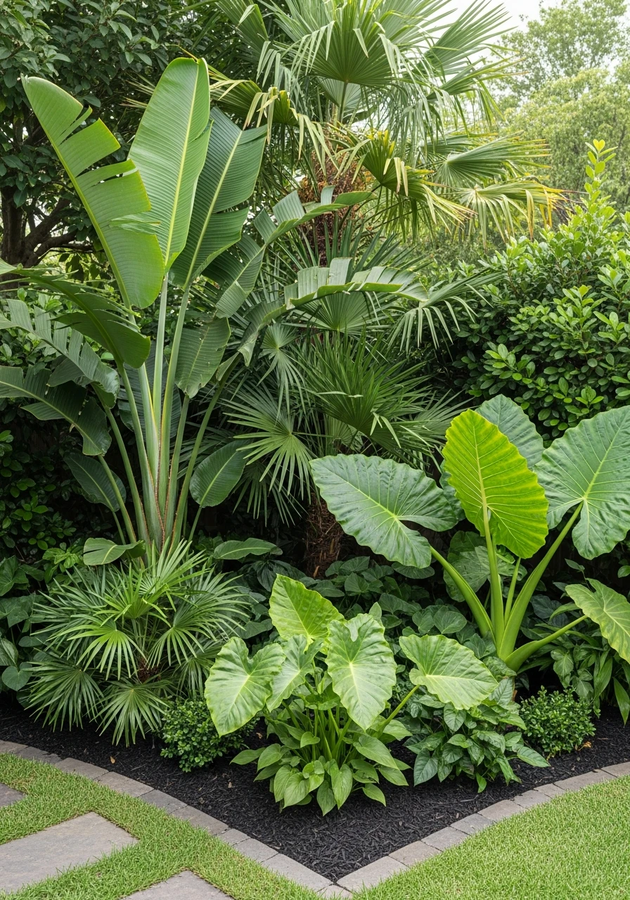 Tropical Corner Garden