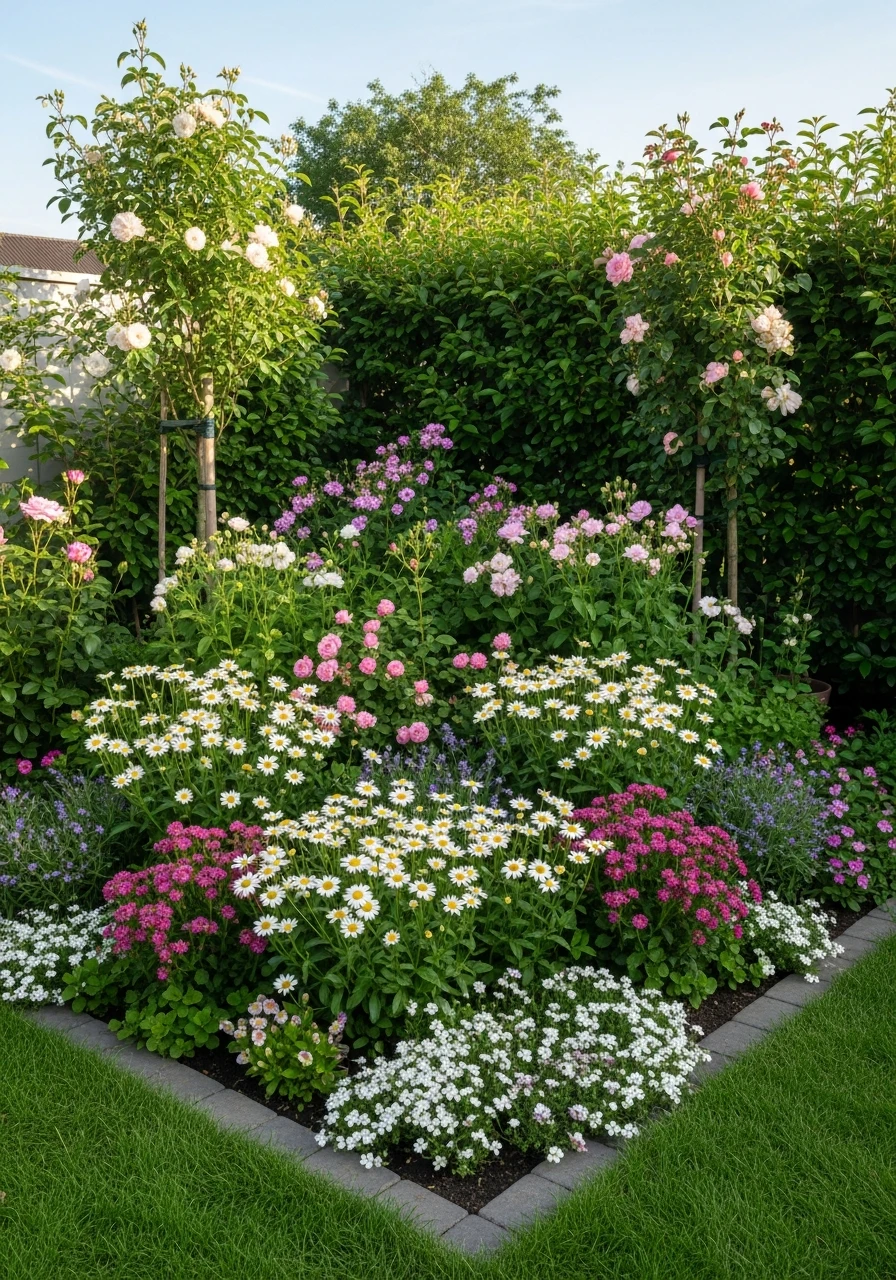 Cottage Style Corner Garden