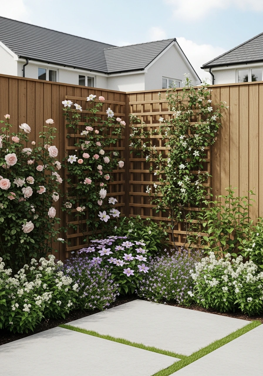 Vertical Trellis Corner Garden