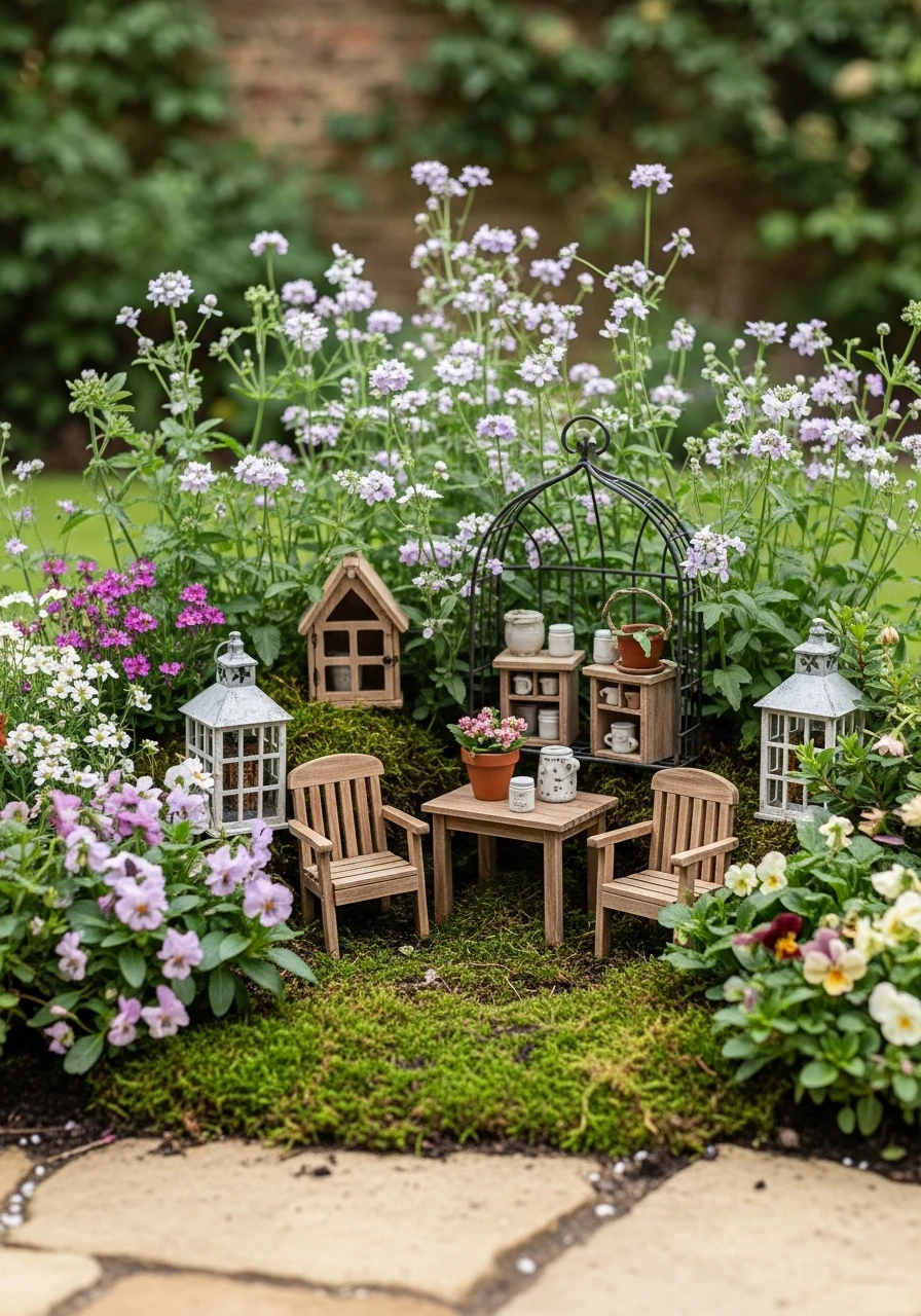 Tiny Fairy-Style Cottage Garden