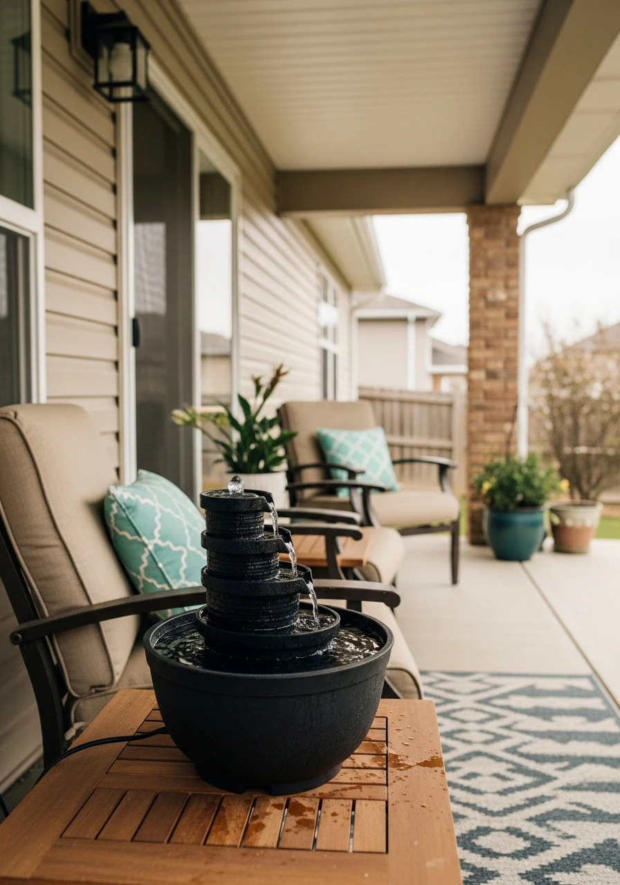 Incorporate Water Feature - 45 Budget-Friendly Covered Patio Ideas That Look High-End