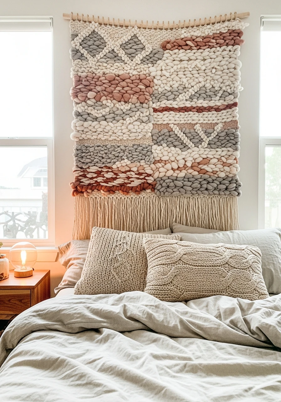 Textile Wall Art - 50 Cozy Bedroom Ideas That Look High-End On A Budget