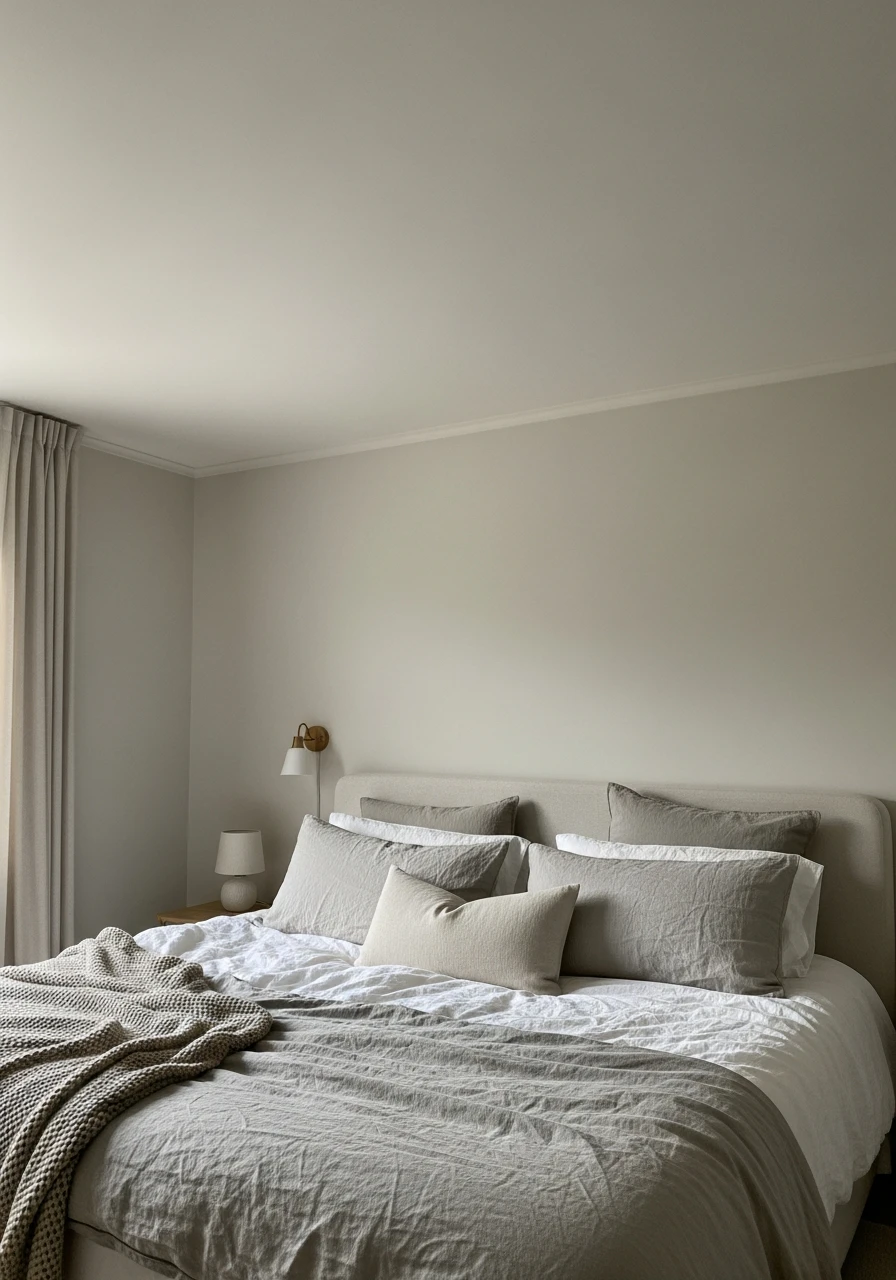 Paint Ceiling Neutral - 50 Cozy Bedroom Ideas That Look High-End On A Budget