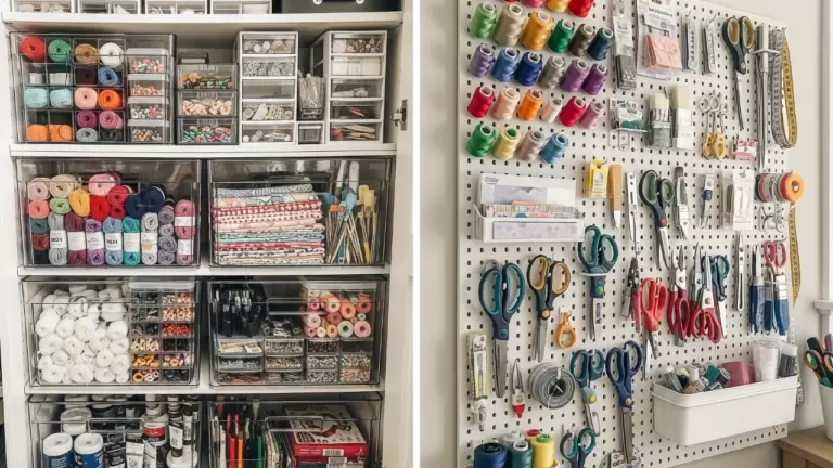 35 Clever Craft Storage Ideas