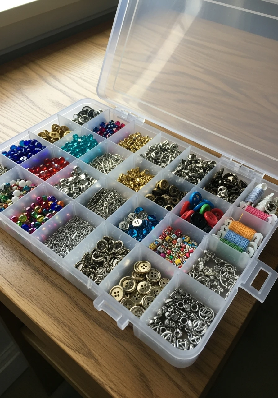 Tiny Item Tackle Box - 35 Clever Craft Storage Ideas You'll Love
