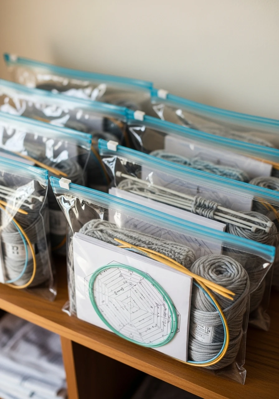 Project Zipper Bags - 35 Clever Craft Storage Ideas You'll Love