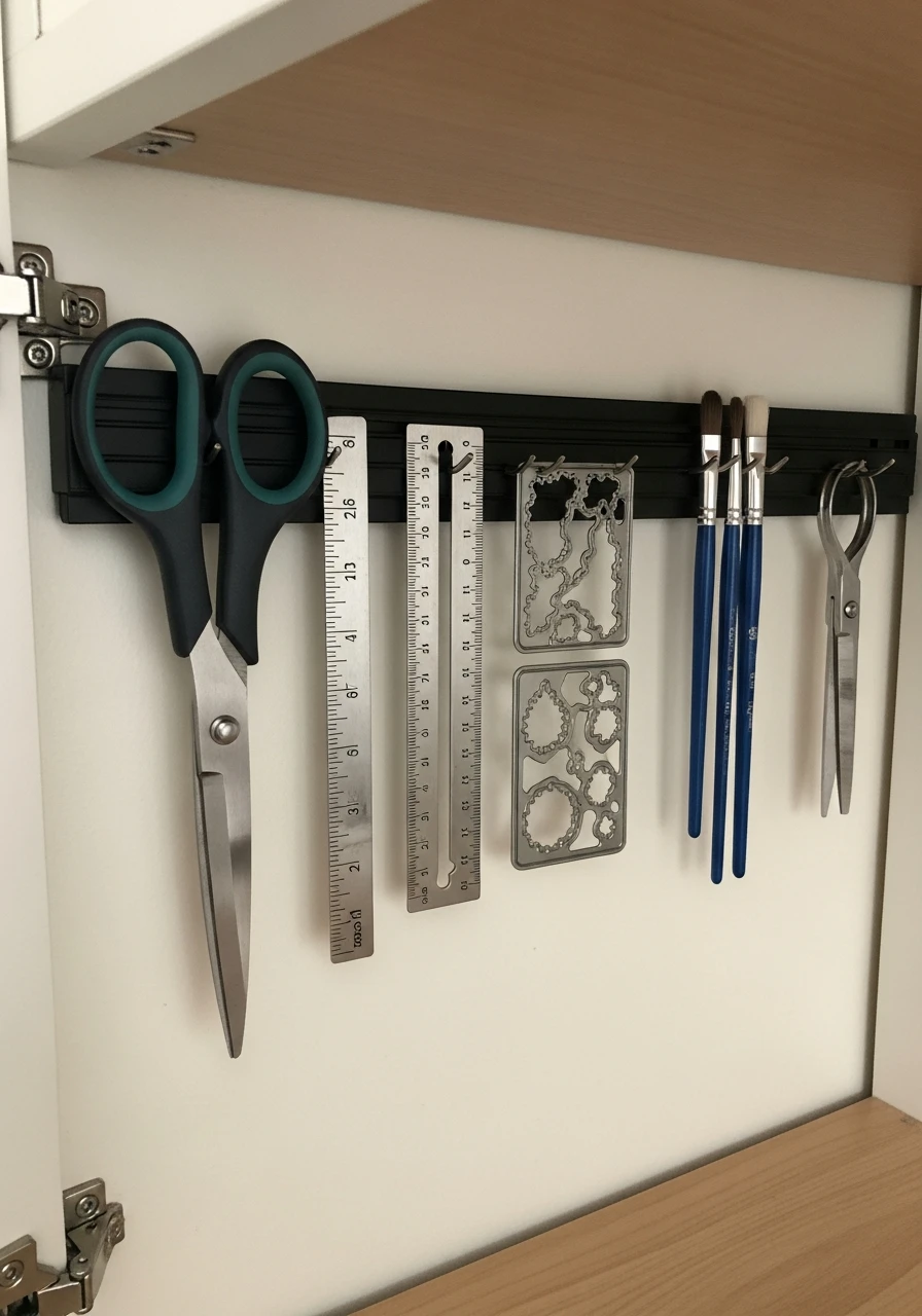 Magnetic Tool Strip - 35 Clever Craft Storage Ideas You'll Love