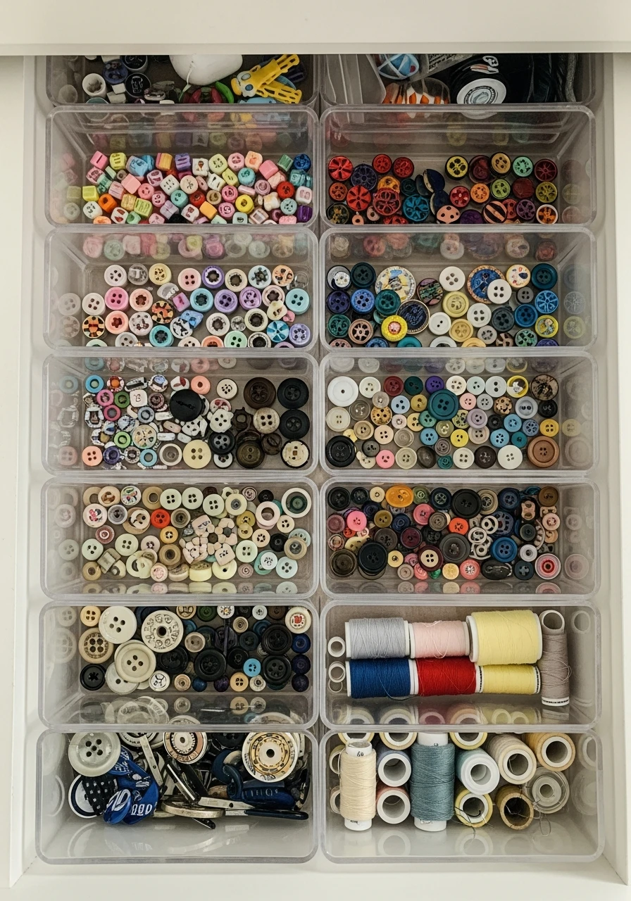 Tidy Drawer Inserts - 35 Clever Craft Storage Ideas You'll Love