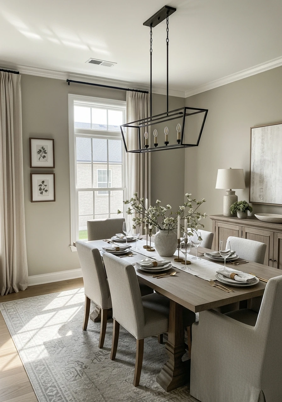 Warm Neutral Wall Colors - 50 Budget-Friendly Dining Room Decor Ideas for a High-End Look