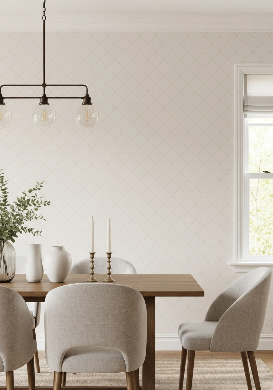 Statement Wallpaper - 50 Budget-Friendly Dining Room Decor Ideas for a High-End Look