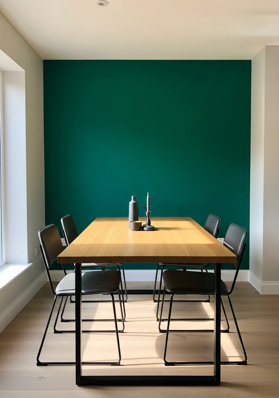 Jewel-Tone Accent Walls - 50 Budget-Friendly Dining Room Decor Ideas for a High-End Look