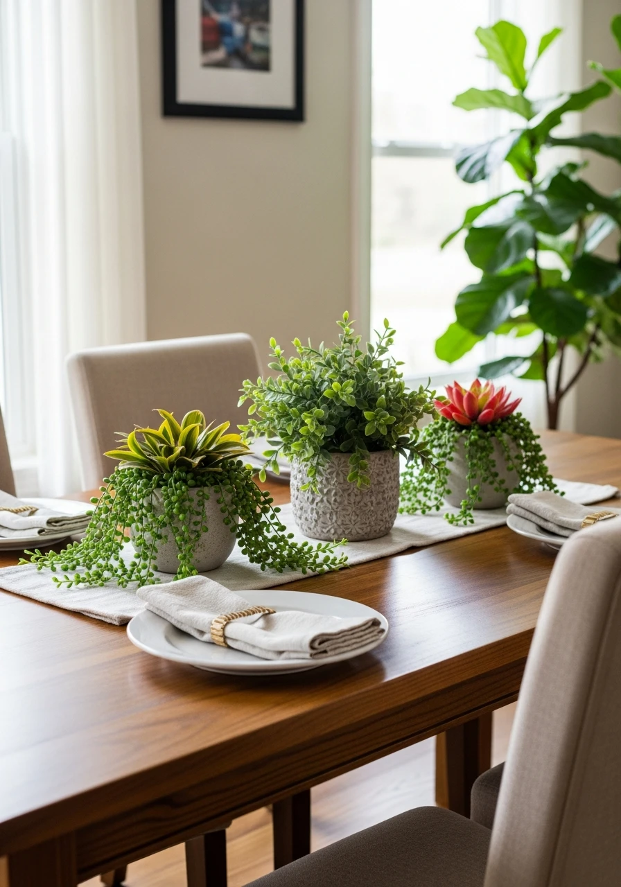 Indoor Plant Decor - 50 Budget-Friendly Dining Room Decor Ideas for a High-End Look