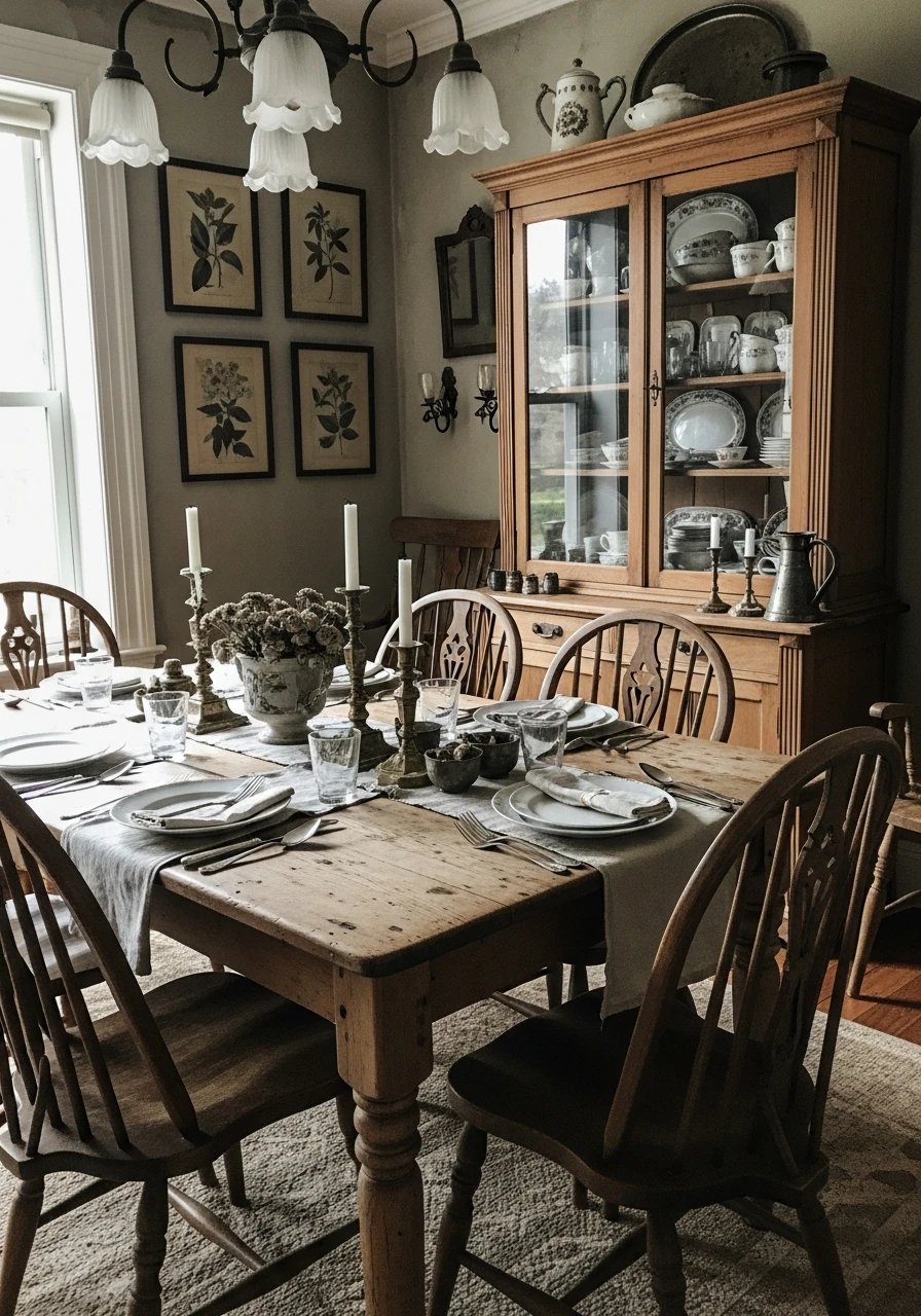 Vintage-Inspired Decor - 50 Budget-Friendly Dining Room Decor Ideas for a High-End Look