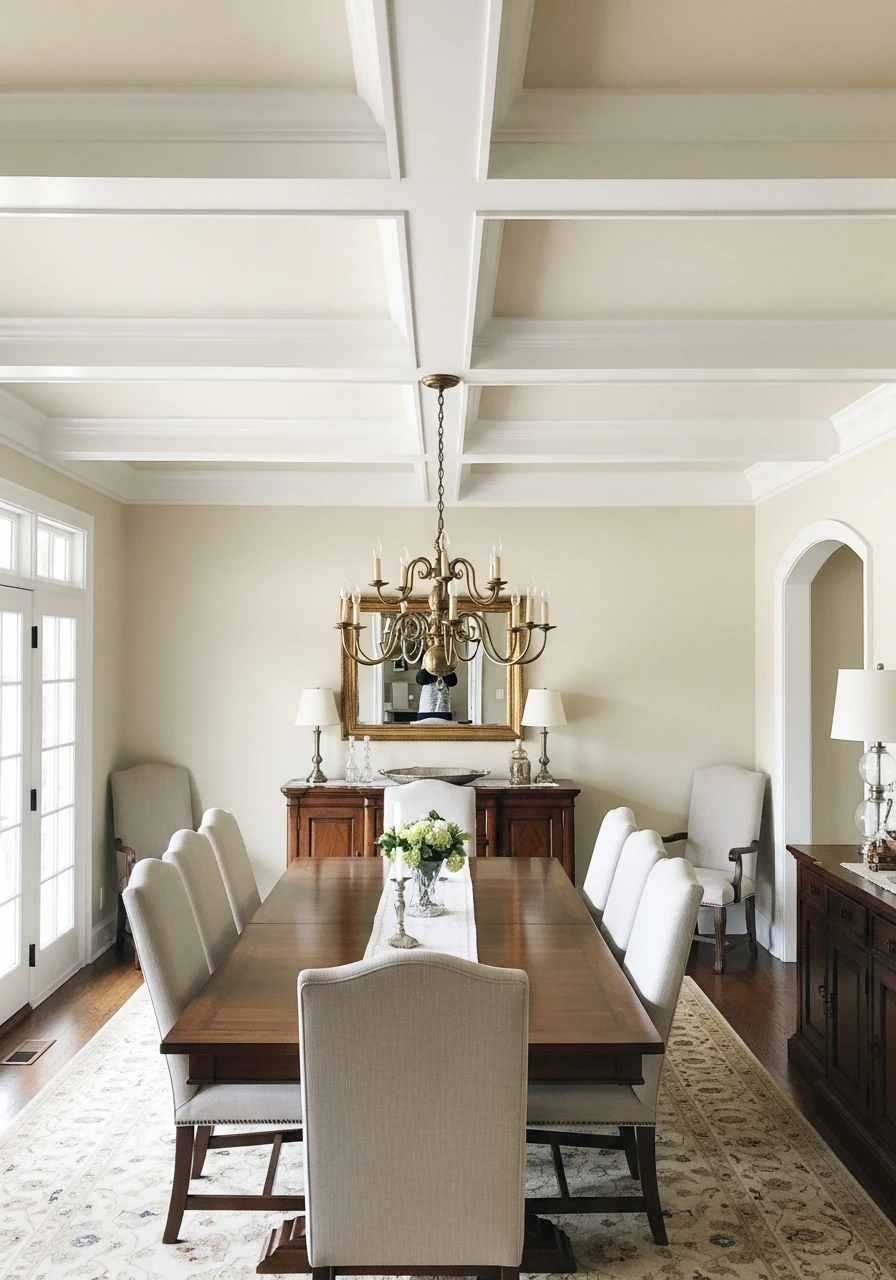 Decorative Ceiling Treatments - 50 Budget-Friendly Dining Room Decor Ideas for a High-End Look
