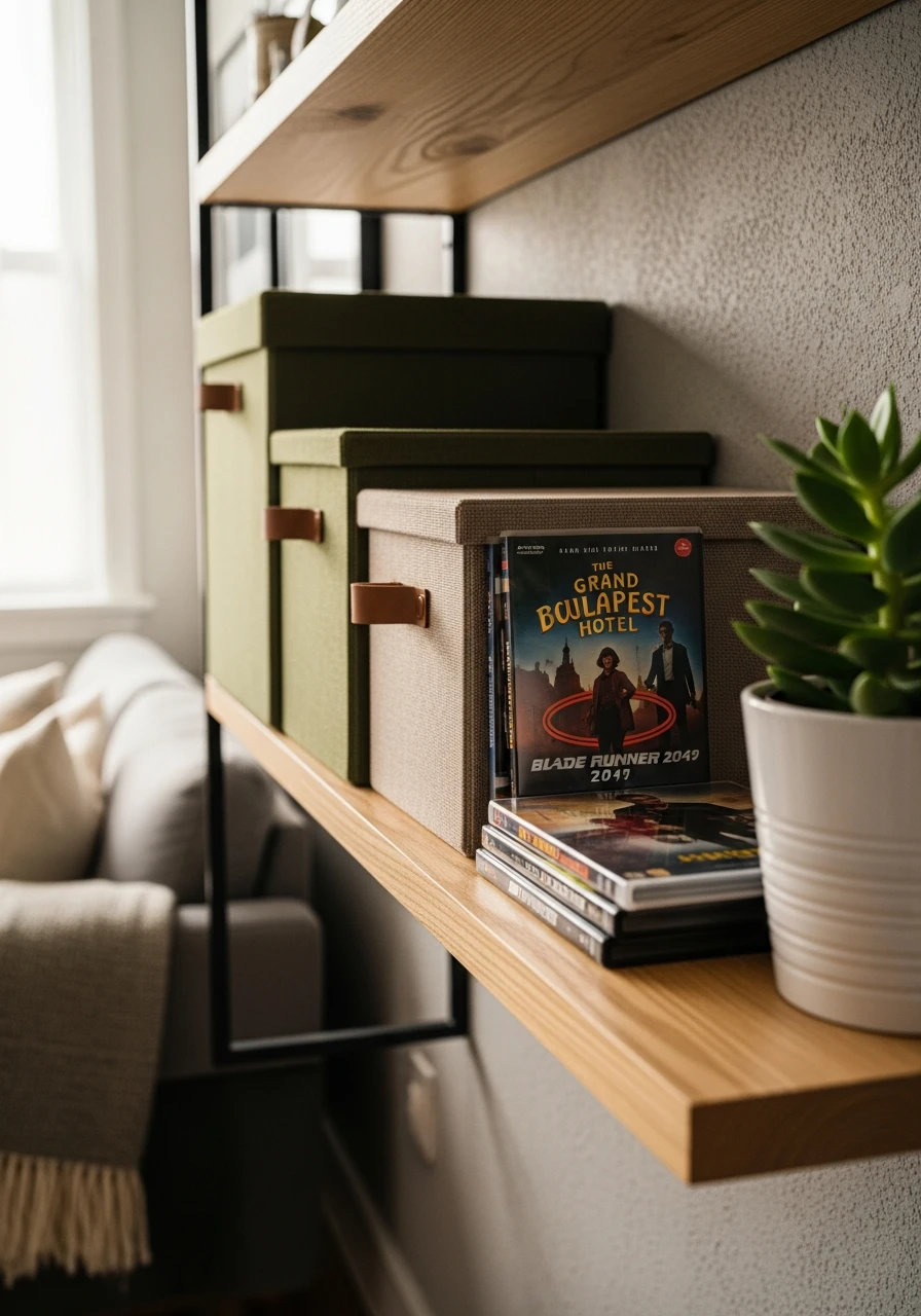 Stylish Storage Boxes for DVDs - 34 DVD Storage Ideas That Look High-End (Without the High Price Tag!)