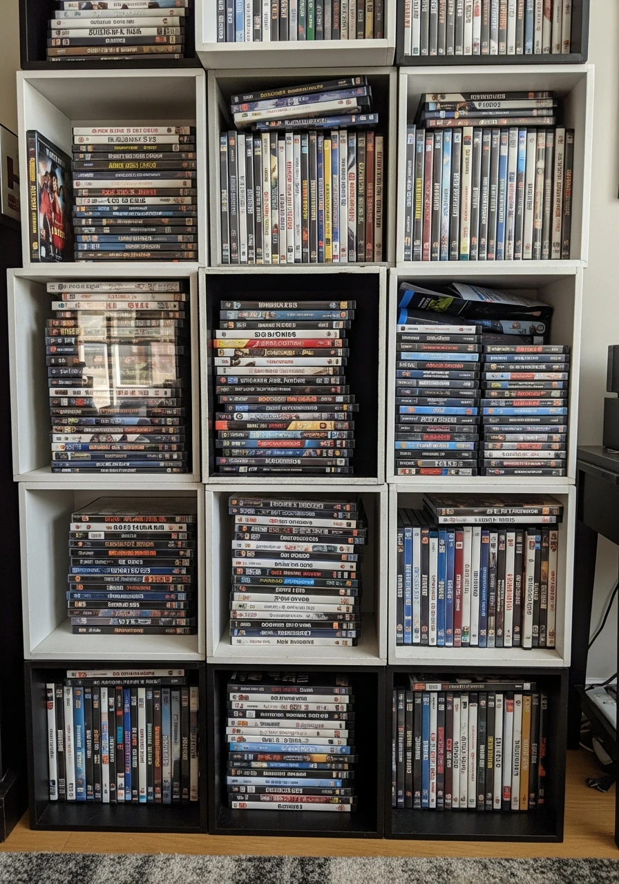 Stackable Storage Cubes - 34 DVD Storage Ideas That Look High-End (Without the High Price Tag!)