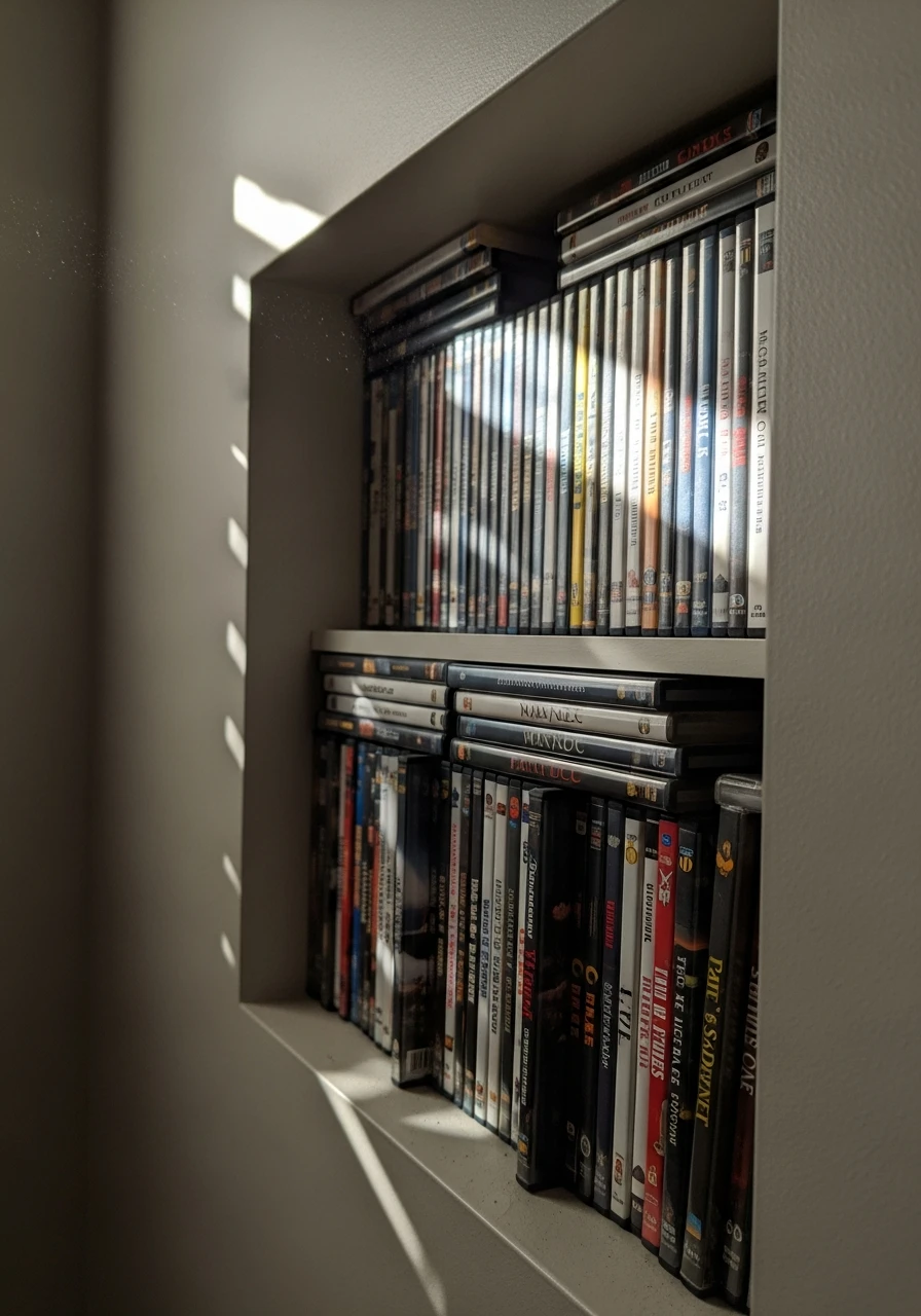 Wall Recess Shelves - 34 DVD Storage Ideas That Look High-End (Without the High Price Tag!)