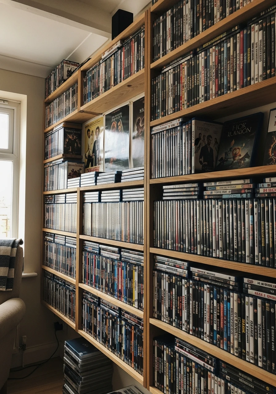 Floating Wall Shelves - 34 DVD Storage Ideas That Look High-End (Without the High Price Tag!)