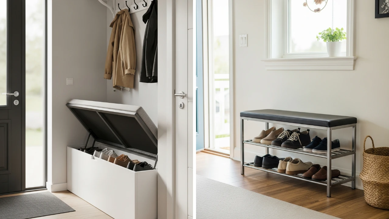 50 Brilliant Entry Way Shoe Storage Ideas - Addicted To Organization