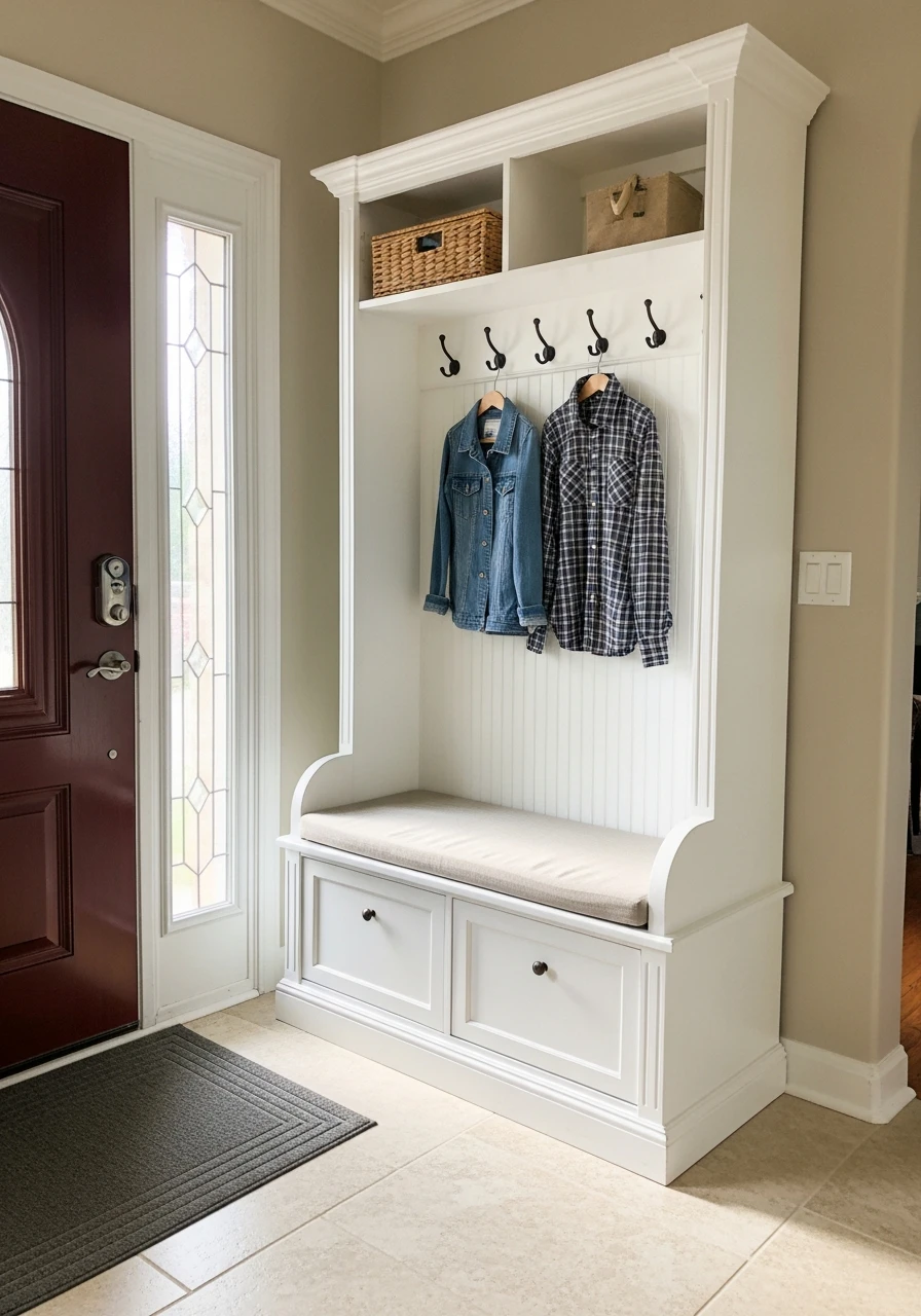 French Style Shoe Storage Bench - 50 Brilliant Entry Way Shoe Storage Ideas for a Tidy Home