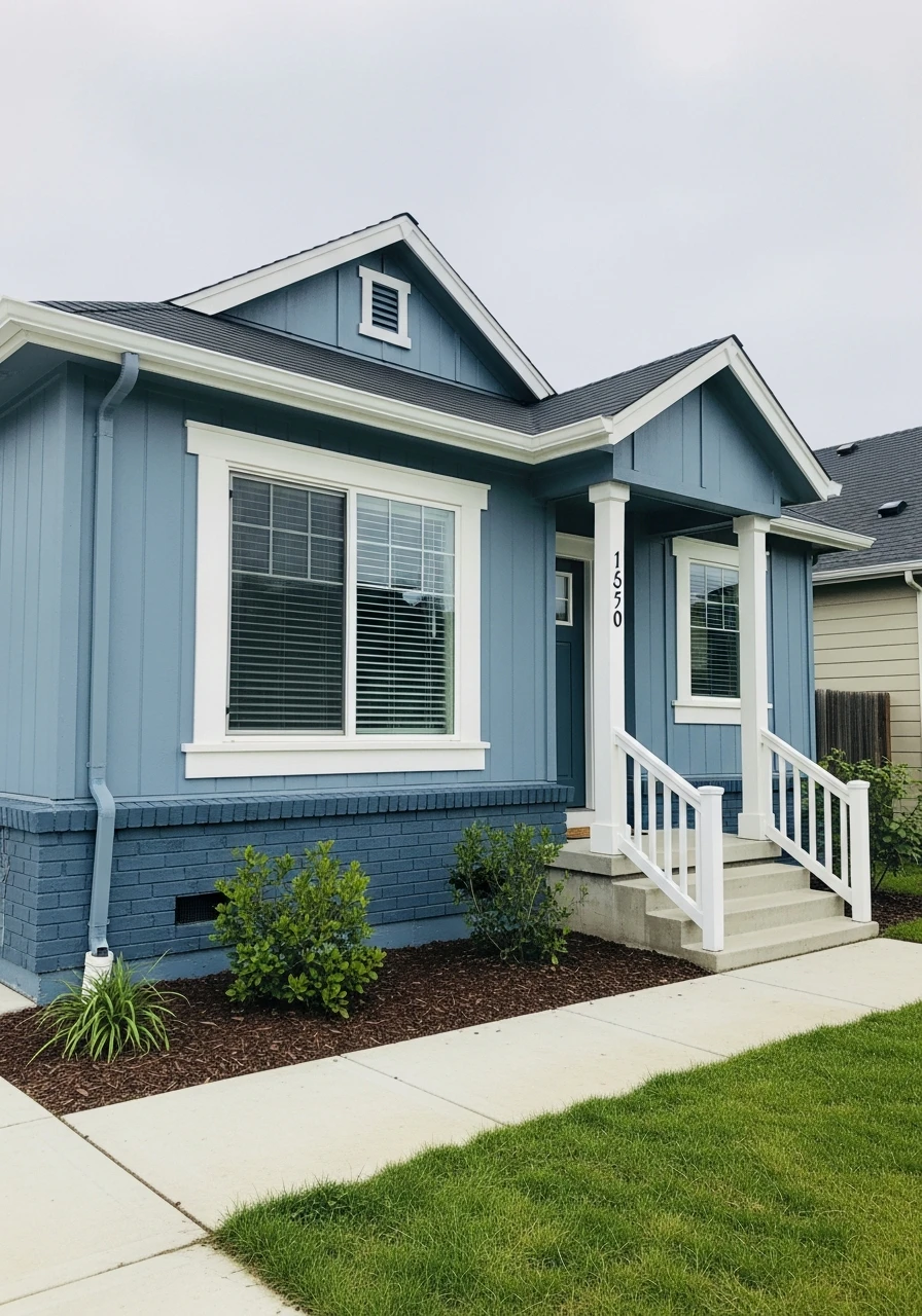 Dusty Denim Blue Exterior