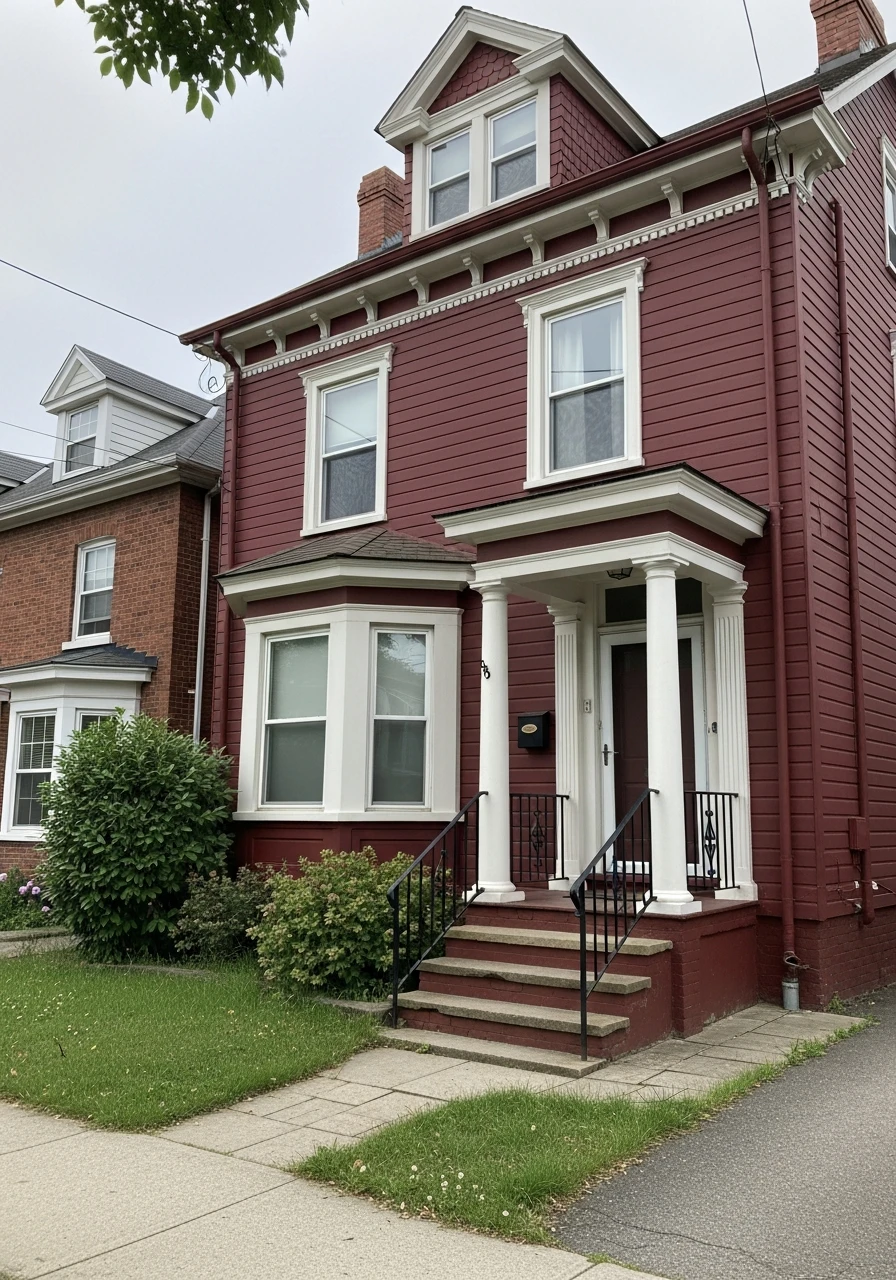 Burgundy Wine Red Exterior