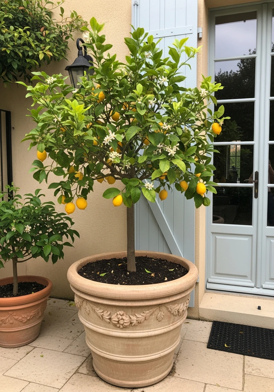 Lemon Tree Accent - French Courtyard Garden Ideas: Create Your Own Dream Escape
