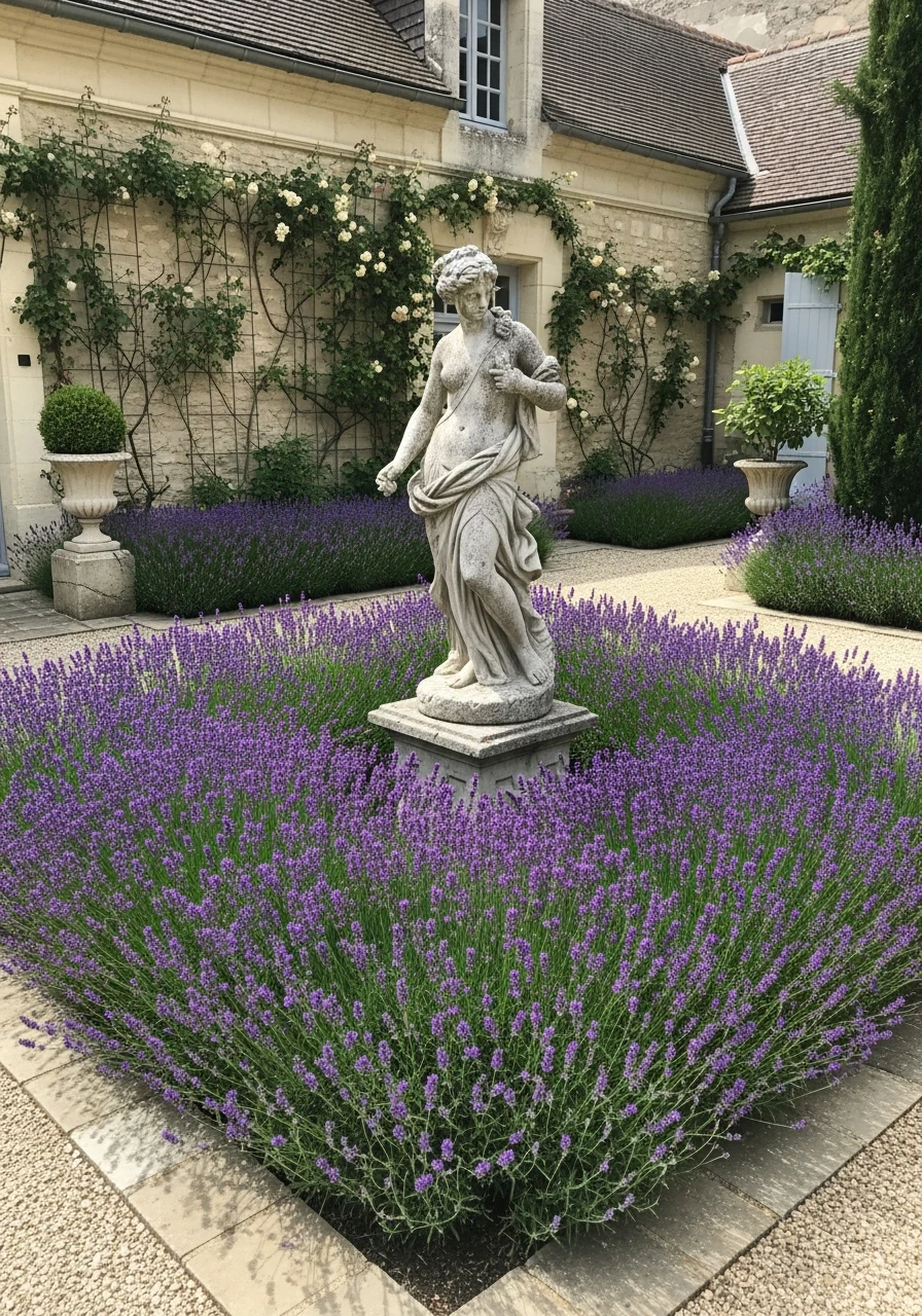 Classical Garden Statue - French Courtyard Garden Ideas: Create Your Own Dream Escape