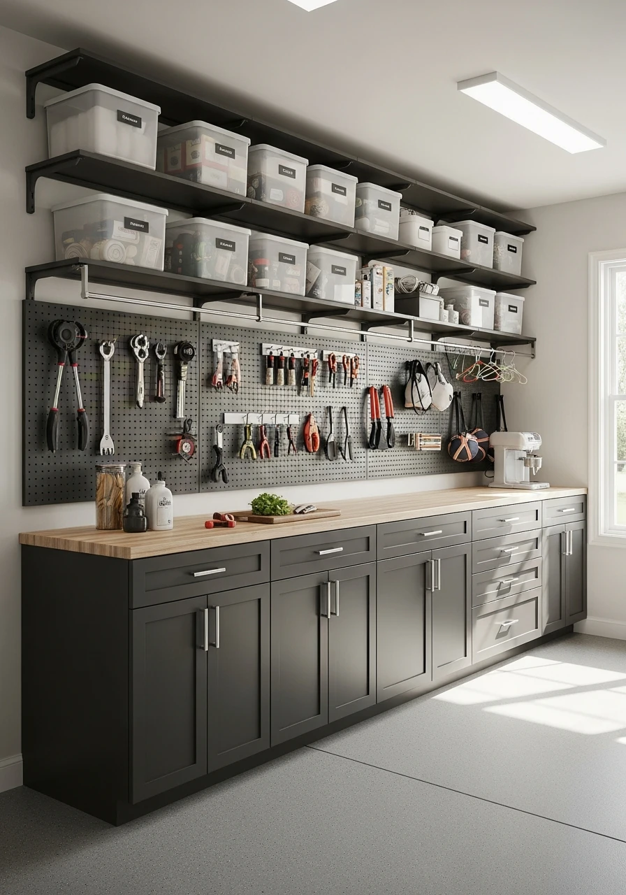 Floor-to-Ceiling Walls - 50 Genius Garage Organization Ideas That Actually Work